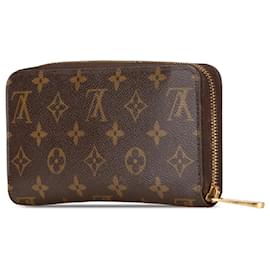 Louis Vuitton-Louis Vuitton Brown Monogram Zippy Long Wallet-Brown