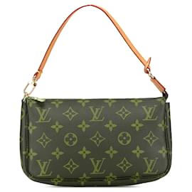 Louis Vuitton-Louis Vuitton Brown Monogram Pochette Accessoires-Brown