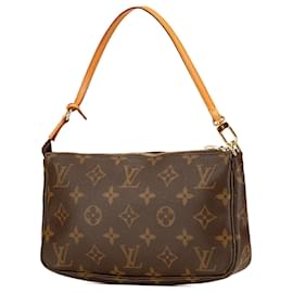 Louis Vuitton-Louis Vuitton Brown Monogram Pochette Accessoires-Brown
