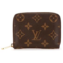 Louis Vuitton-Louis Vuitton Brown Monogram Zippy Coin Purse-Brown