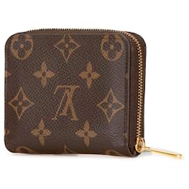 Louis Vuitton-Louis Vuitton Brown Monogram Zippy Coin Purse-Brown