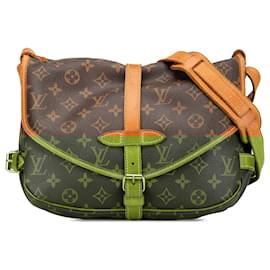 Louis Vuitton-Louis Vuitton Brown Monogram Saumur 30-Brown