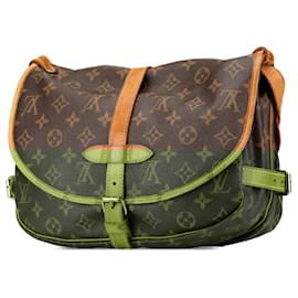 Louis Vuitton-Louis Vuitton Brown Monogram Saumur 30-Brown
