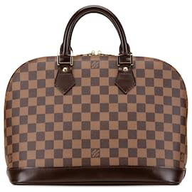 Louis Vuitton-Louis Vuitton Brown Damier Ebene Alma PM-Brown