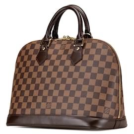 Louis Vuitton-Louis Vuitton Brown Damier Ebene Alma PM-Brown