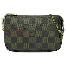 Louis Vuitton-Louis Vuitton Brown Damier Ebene Mini Pochette Accessoires-Brown