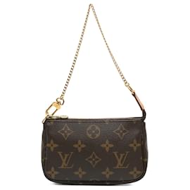 Louis Vuitton-Louis Vuitton Brown Monogram Mini Pochette Accessoires-Brown