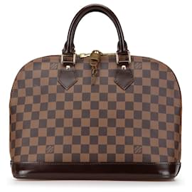 Louis Vuitton-Louis Vuitton Brown Damier Ebene Alma MM-Brown