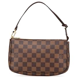 Louis Vuitton-Louis Vuitton Brown Damier Ebene Mini Pochette Accessoires-Brown