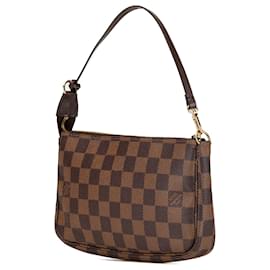 Louis Vuitton-Louis Vuitton Brown Damier Ebene Mini Pochette Accessoires-Brown