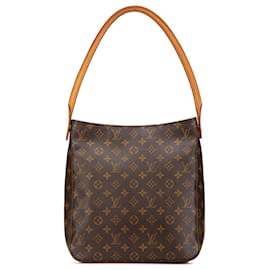 Louis Vuitton-Louis Vuitton Brown Monogram Looping GM-Brown