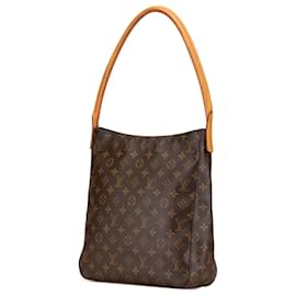 Louis Vuitton-Louis Vuitton Brown Monogram Looping GM-Brown