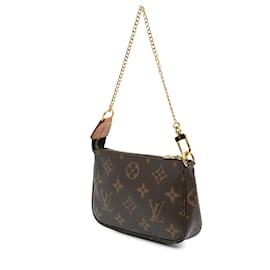 Louis Vuitton-Louis Vuitton Brown Monogram Mini Pochette Accessoires-Brown