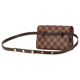 Louis Vuitton-Louis Vuitton Brown Damier Ebene Florentine Pochette-Brown