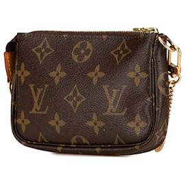 Louis Vuitton-Louis Vuitton Brown Monogram Mini Pochette Accessoires-Brown