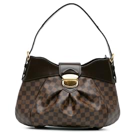 Louis Vuitton-Louis Vuitton Brown Damier Ebene Sistina MM-Brown