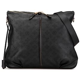 Louis Vuitton-Louis Vuitton Black Monogram Mahina Selene MM-Black