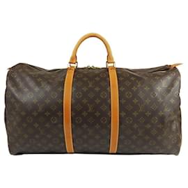 Louis Vuitton-Louis Vuitton Brown Monogram Keepall 60-Brown