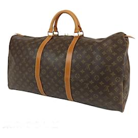 Louis Vuitton-Louis Vuitton Brown Monogram Keepall 60-Brown