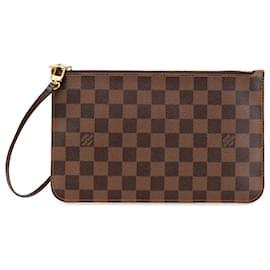 Louis Vuitton-Louis Vuitton Brown Damier Ebene Neverfull Pouch-Brown