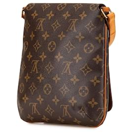 Louis Vuitton-Louis Vuitton Brown Monogram Musette Salsa Short Strap-Brown