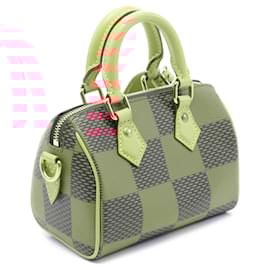 Louis Vuitton-Louis Vuitton Red Damier Pop Speedy Bandouliere 18-Red