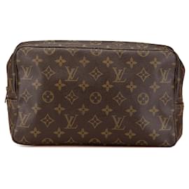 Louis Vuitton-Louis Vuitton Brown Monogram Trousse Toilette 28-Brown