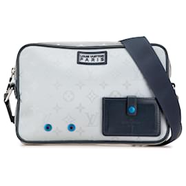 Louis Vuitton-Louis Vuitton Gray Monogram Satellite Alpha Messenger-Brown