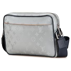 Louis Vuitton-Louis Vuitton Gray Monogram Satellite Alpha Messenger-Brown