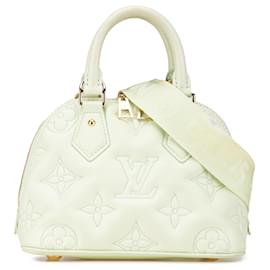Louis Vuitton-Louis Vuitton Green Monogram Calfskin Bubblegram Alma BB-Green,Light green