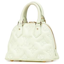 Louis Vuitton-Louis Vuitton Green Monogram Calfskin Bubblegram Alma BB-Green,Light green