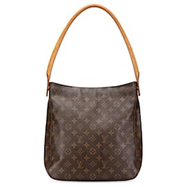 Louis Vuitton-Louis Vuitton Brown Monogram Looping GM-Brown