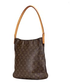 Louis Vuitton-Louis Vuitton Brown Monogram Looping GM-Brown