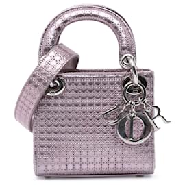 Dior-Dior Purple Micro Patent Microcannage Lady Dior-Purple