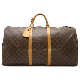 Louis Vuitton-Louis Vuitton Monogram Keepall 60 Boston Bag-Brown