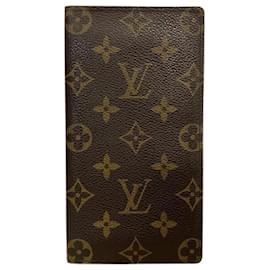 Louis Vuitton-Louis Vuitton Monogram Long Wallet-Brown,Monogram