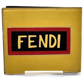 Fendi-Fendi Bi-fold Wallet-Red,Blue,Yellow