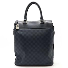 Louis Vuitton-Louis Vuitton Damier Cobalt Tote Greenwich Bag-Black,Navy blue