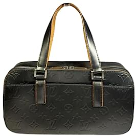 Louis Vuitton-Louis Vuitton Monogram Matte Shelton Handbag-Black
