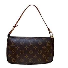 Louis Vuitton-Louis Vuitton Monogram Pochette Accessoires-Brown,Monogram