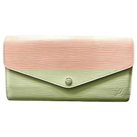 Louis Vuitton-Louis Vuitton Epi Portefeuille Sarah Long Wallet-Pink