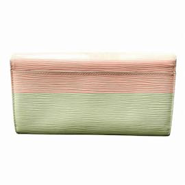 Louis Vuitton-Louis Vuitton Epi Portefeuille Sarah Long Wallet-Pink