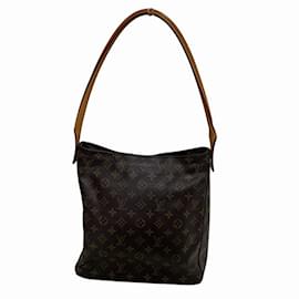 Louis Vuitton-Louis Vuitton Monogram Looping GM Shoulder Bag-Brown,Monogram