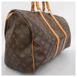 Louis Vuitton-Louis Vuitton Monogram Keepall 45 Boston Bag-Brown