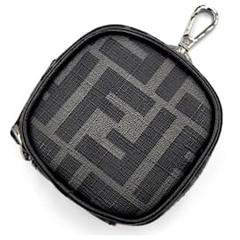 Fendi-Fendi Zucca Mini Pouch Earphone Case-Black
