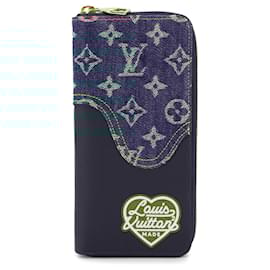 Louis Vuitton-Louis Vuitton Monogram Drip Zippy Wallet-Blue
