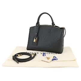 Louis Vuitton-Louis Vuitton Monogram Empreinte Petit Palais PM Shoulder Bag-Black