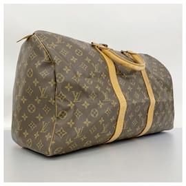 Louis Vuitton-Louis Vuitton Monogram Keepall 50 Boston Bag-Brown,Monogram
