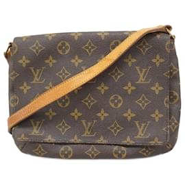 Louis Vuitton-Louis Vuitton Monogram Musette Tango Shoulder Bag-Brown