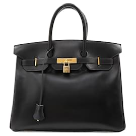 Hermès-Hermes Birkin 35 Handbag-Black